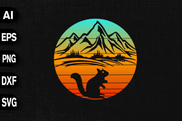 Chinchilla Sunset Retro Vintage