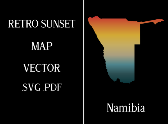 Review: Namibia Retro Sunset Map